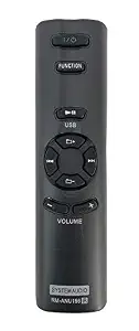 Remote Control Compatible with Sony SA-D10, SA-D100, SA-D40, D41 Home Theatre Systems, Black
