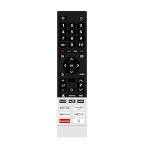 Universal Remote for Toshiiba Smart TVs Compatible with LCD, LED, OLED, QLED, 4K UHD TVs Hot Keys for and Media