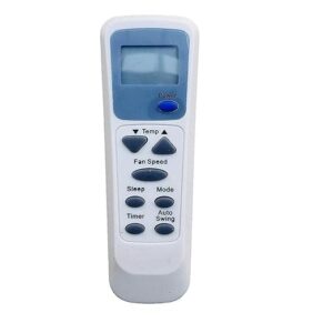 Air Conditioner Remote Compatible with L.G Split/Window AC Model AC-75 Replacement Remote Control for L.G AC No Setup Required Easy to Use (White)