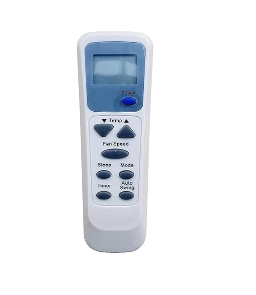 Air Conditioner Remote Compatible with L.G Split/Window AC Model AC-75 Replacement Remote Control for L.G AC No Setup Required Easy to Use (White)