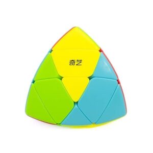 Cube Pyramid Puzzle for Kids & Adults – Magic Speedy Stress Buster Brainstorming Pyramid Puzzle Cube – Improves Focus, Coordination & Logic Skills (Multicolor)