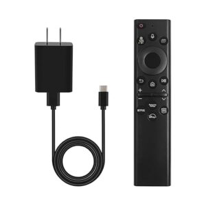BN59-01385A Voice Remote Control for Samsung Smart TVs Compatible with 4K, 8K, UHD, Neo QLED, OLED, The Frame, Crystal UHD (2021–2022 Models) Solar & USB-C Rechargeable