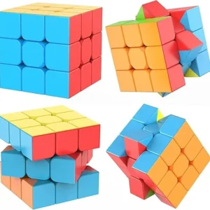 3C Cube 3X3X3 High-Speed Stickerless Magic Puzzle Cube for Kids and Adults.