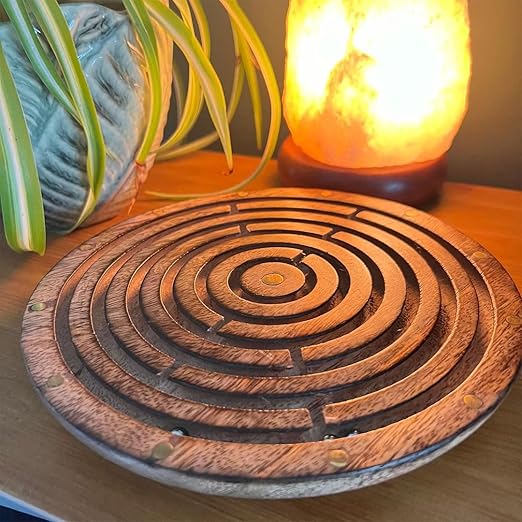 4" Handcrafted Wooden Labyrinth Maze Puzzle Game - Ball in a Maze Toy for Kids, Boys & Girls - Fun Indoor Brain Teaser, Skill-Building Puzzle Gift for All Ages. - Image 6
