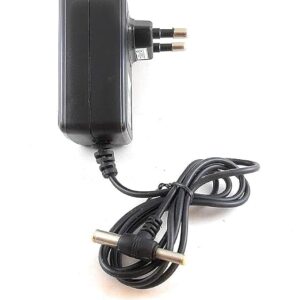 5V 2A DC in Power Adapter – Compatible with Digital TV, DEN, Hathway, SITI Cable Set Top Boxes – 5.5mm & 2.5mm Dual Pin Charger for Router, DTH, CCTV Camera – Black (Multi-Pin, 2-in-1 Adapter)
