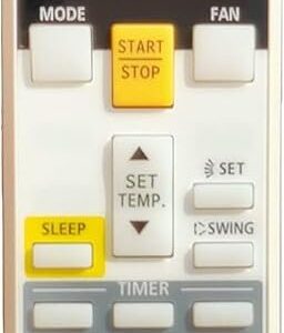 Air Conditioner Remote Compatible with O General Split & Window AC Model AC-107C Replacement Remote Control 1 Year Warranty Easy Setup & Durable Design (White)