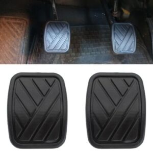 Clutch and Brake Pedal Rubber Cover Set for Maruti Suzuki Alto 800, Celerio, Ertiga, Swift, Swift Dzire, Black, 2-Piece