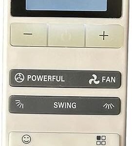 AC-227 Light Remote Control Compatible with Blue Star Split/Window Air Conditioners Backlight Display, White & Blue (Pack of 1)