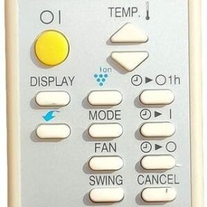 Air Conditioner Remote Compatible with Sharp Split/Window AC Replacement Remote Model AC-76 Easy-to-Use, Reliable Performance (Pack of 1)