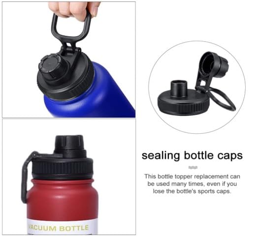 Vacuum Insulated Water Bottle Lids, Wide Mouth Sports Bottle Caps, 2-Pack, Leak-Proof, BPA-Free - Image 4