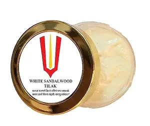 White (Safed) Kesar Tilak Prepared with Pure & Precious Sandalwood