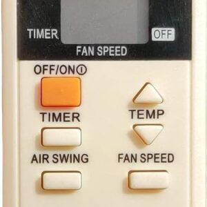 AC-44B Remote Control Compatible with Panasonic Split/Window Air Conditioners 6-Button Layout, White (Pack of 1)