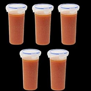 AG Future Perfect Lock & Seal Pack | 500ml Transparent Plastic Tumbler with Lid | Airtight & Leak-Proof Storage Container