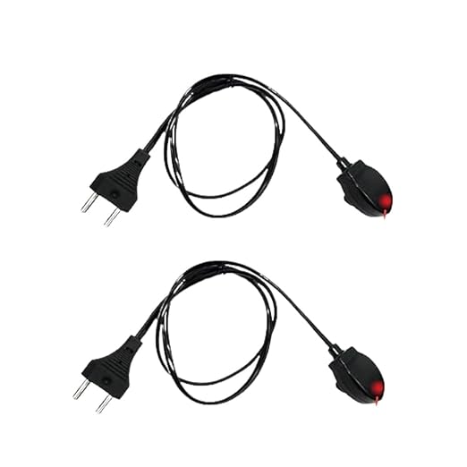 Electric Hot Water Bag Charger Cable, Quick Charging, Heating Bag Charger Cable Only Black