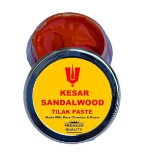 Chandan Kesar Sandalwood Paste for Home Furniture and Decor, 100g, Pure Indian Chandan and Kesar