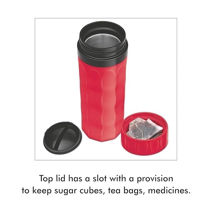 Spare PU-Filled Lid Compatible with Milton Dura/Stylo Tuff Jug, Leak-Proof Insulated Replacement Lid, Red & Black, Fits 750ml/1000ml/1500ml - Image 2
