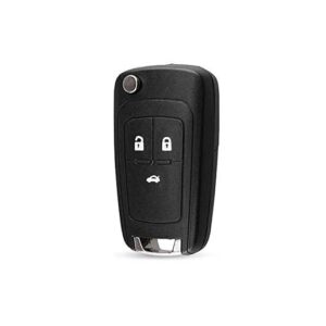 AG Future Car Flip Key Shell for Chevrolet Cruze - Replacement Key Fob Case | Compatible with 2010-2016 Models