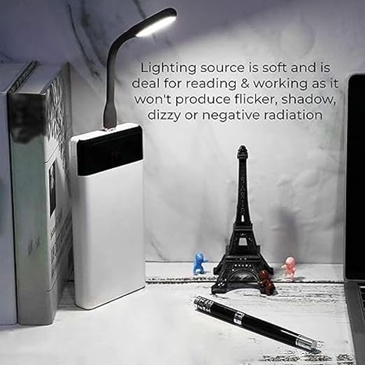 USB Lamp LED Desk Lamp with Adjustable Brightness, Touch Control, Energy Efficient, Space-Saving Design, Ideal for Home, Office, and Study Use (Pack of 2) - Image 2