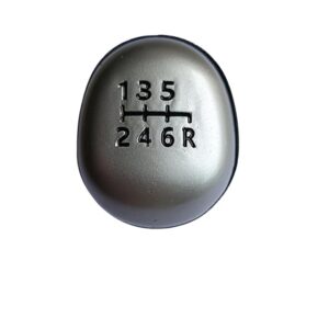 Gear Shifter Knob for Nexon 6 Speed 2017-2019, ABS Plastic, Silver