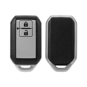 AG Future Key Cover for Suzuki – 2 Button Smart Key Protector Case – with Fronx, Jimny, Grand Vitara, Brezza, Swift, Baleno, Ertiga, XL6, Ignis, DZire (Black)