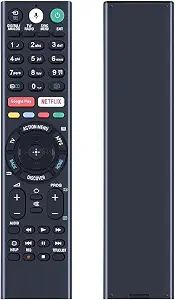 Voice Command Bluetooth Remote Compatible with Sone Bravia 4K Smart LED OLED TVs RMF-TX300U, RMF-TX200U, RMF-TX201U Replacement Remote Black