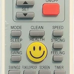 Air Conditioner Remote Compatible for Voltaas Split/Window AC Model AC-45A Replacement Remote Control, White, Pack of 1
