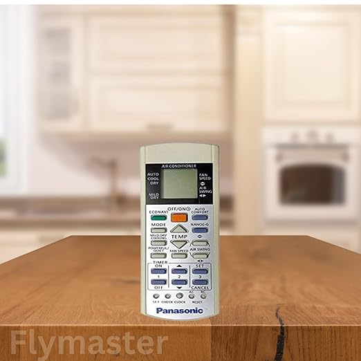 AC Remote Control Compatible with Panasonic Inverter AC Model AC138 Replacement Controller No Setup Required Precise Cooling Control White (Pack of 1) - Image 3