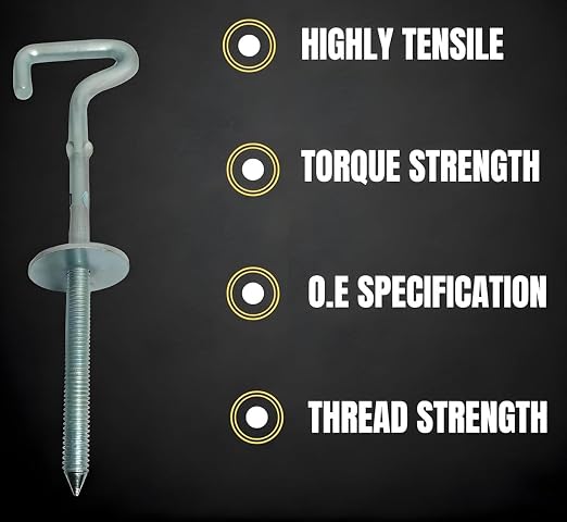 Stepney Bolt Screw Lock Nut | Spare Tire Retainer Bolt Compatible with Maruti Swift, Swift Dzire, Ritz, SX4, A-Star, Alto, Alto K10, Alto 800 (1 Piece) - Image 2