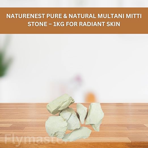 Pure and Natural Multani Mitti Stone – 1kg | Natural Fuller’s Earth Clay for Face, Skin & Hair Care | Chemical-Free Skincare Remedy. - Image 5