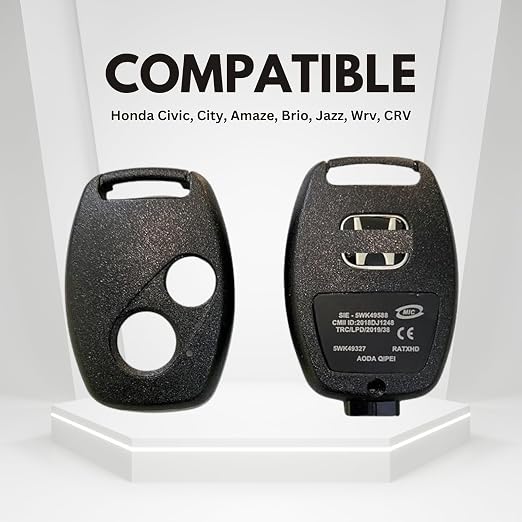 2 Button Key Shell, Key Cover Compatible for Honda Civic, City, Amaze, Brio, Jazz, WRV, CRV – Durable Replacement Remote Case. - Image 6