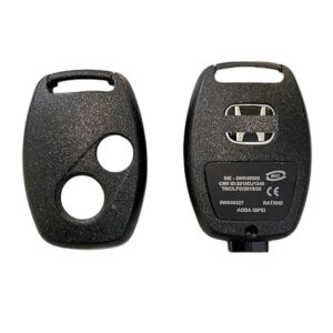 2 Button Key Shell, Key Cover Compatible for Honda Civic, City, Amaze, Brio, Jazz, WRV, CRV – Durable Replacement Remote Case.