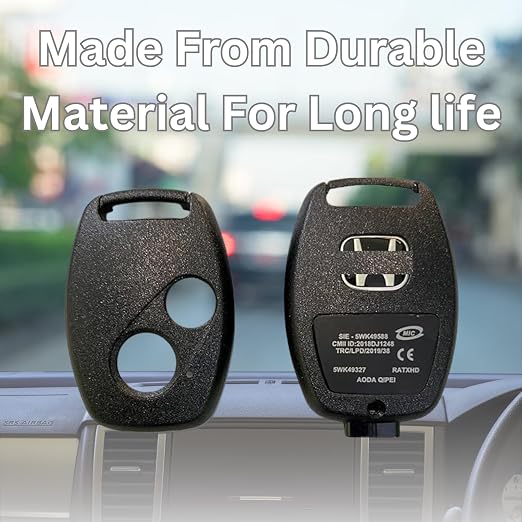 2 Button Key Shell, Key Cover Compatible for Honda Civic, City, Amaze, Brio, Jazz, WRV, CRV – Durable Replacement Remote Case. - Image 5