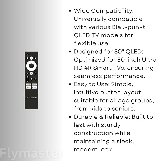 Remote Control No. 823 for Sansui LED TV – Compatible Replacement Controller with Netflix & YouTube Shortcut Buttons – No Voice Function – Black. - Image 2
