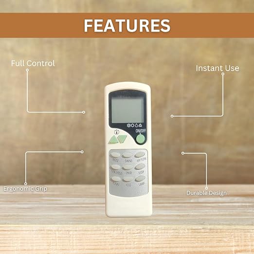 AC-7B Remote Control Compatible with Voltaas Split/Window Air Conditioners Exact Replacement, White (Pack of 1) - Image 4