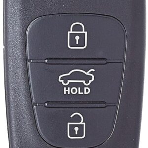 AG Future Replacement Flip Key Shell for Hyundai i20 (2007–2011) – 3-Button Remote Case with Uncut Blade