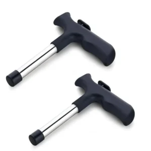 Coconut Opener Set of 2 – Stainless Steel Drill Cutter with Cleaner Stick for Effortless Coconut Water Extraction | Easy 3-Step Process | Multicolor.