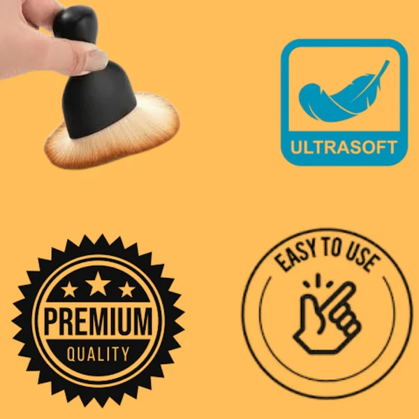 Flymaster Car Interior Cleaning Brush, Dashboard Brush, Soft Brush, Detailing Brush, Cabin Vents. Black - Image 2