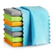 Microfiber Magic Drying Towel – Reusable, Water Absorbent Multipurpose Cleaning Cloth for Kitchen, Glass, and Windows (Pack of 3).