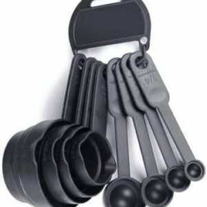 SLCE 8-Pieces Plastic Measuring Spoon and Cup Set (Black, Pack of 1)  (0)0 total reviews